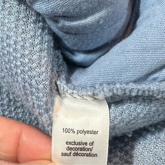 Maurices Teddy Sherpa 1/4 Zip Blue Sweatshirt Womens Plus 3X  Super Soft - Picture 5 of 7